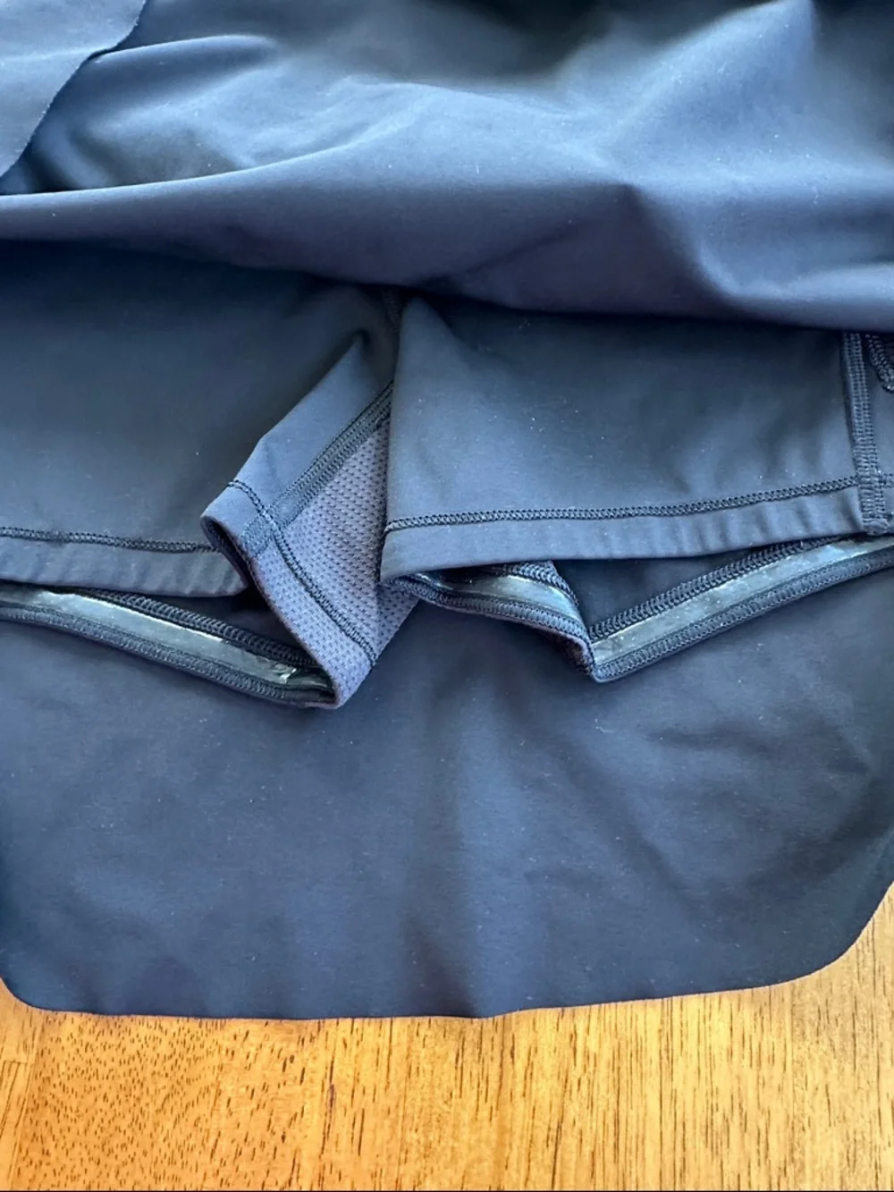 Athleta Black Skater Skirt with Reflective Waist Stripe - Picture 3 of 3